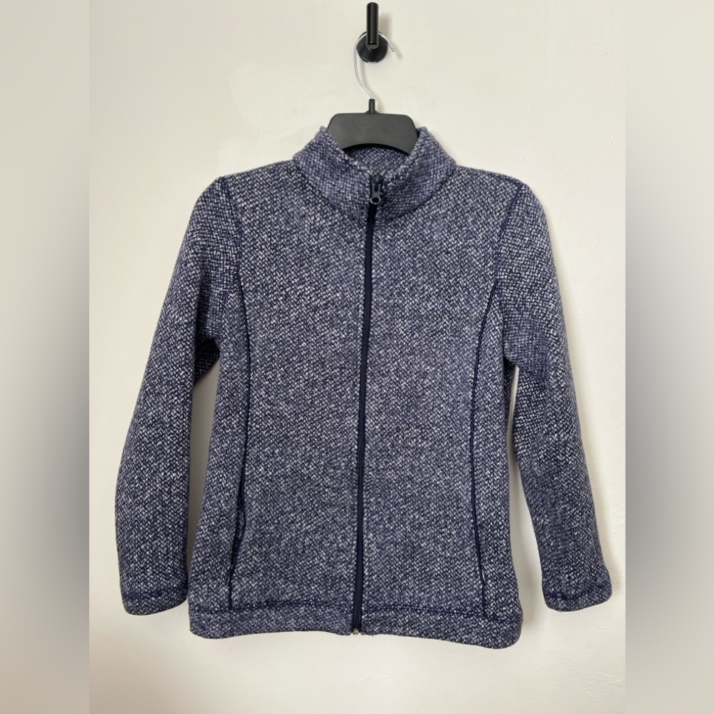 T by Talbots Textured Knit Herringbone Jacket